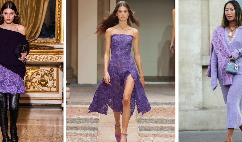 Color Very Peri (Veri Peri), combination in clothes, photo, getting a great look this season