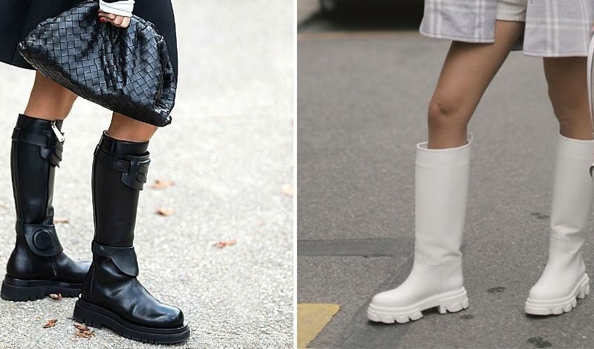 Chunky sole boots: how to choose, models, trends, combinations, photos