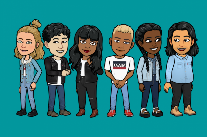 Grab Snapchat Bitmoji x Levi's digital collection now